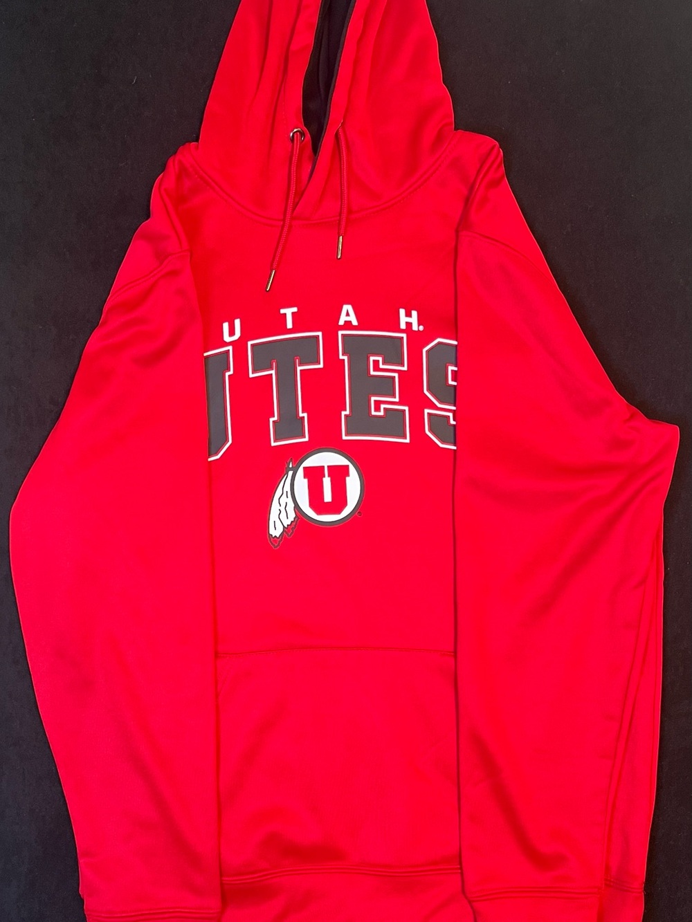 Colosseum Red Utah Utes Crewneck Hoodie Sweatshirt - Picture 7 of 7